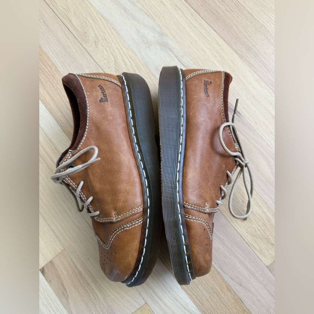 Dr. Martens 11664 Brown Leather Chunky Oxford Boots - Y2K 90s - Women's Size 9 - Picture 14 of 16